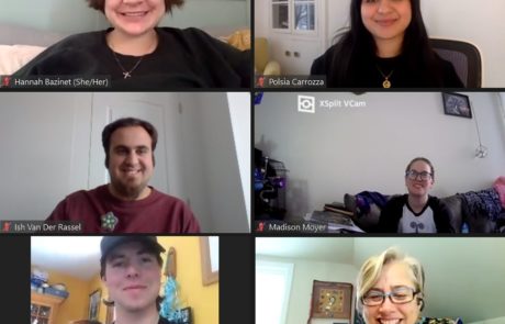 screen capture of a zoom meeting with 6 individuals